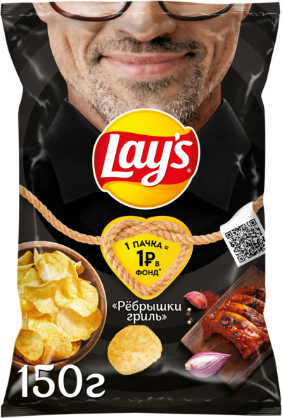 Чипсы картофельные LAY'S Ребрышки гриль